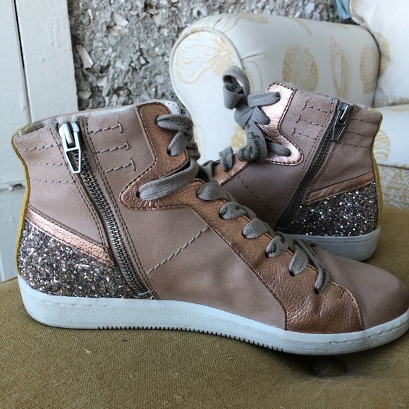 Dolce Vita Shoes - Rose gold & glitter high-tops